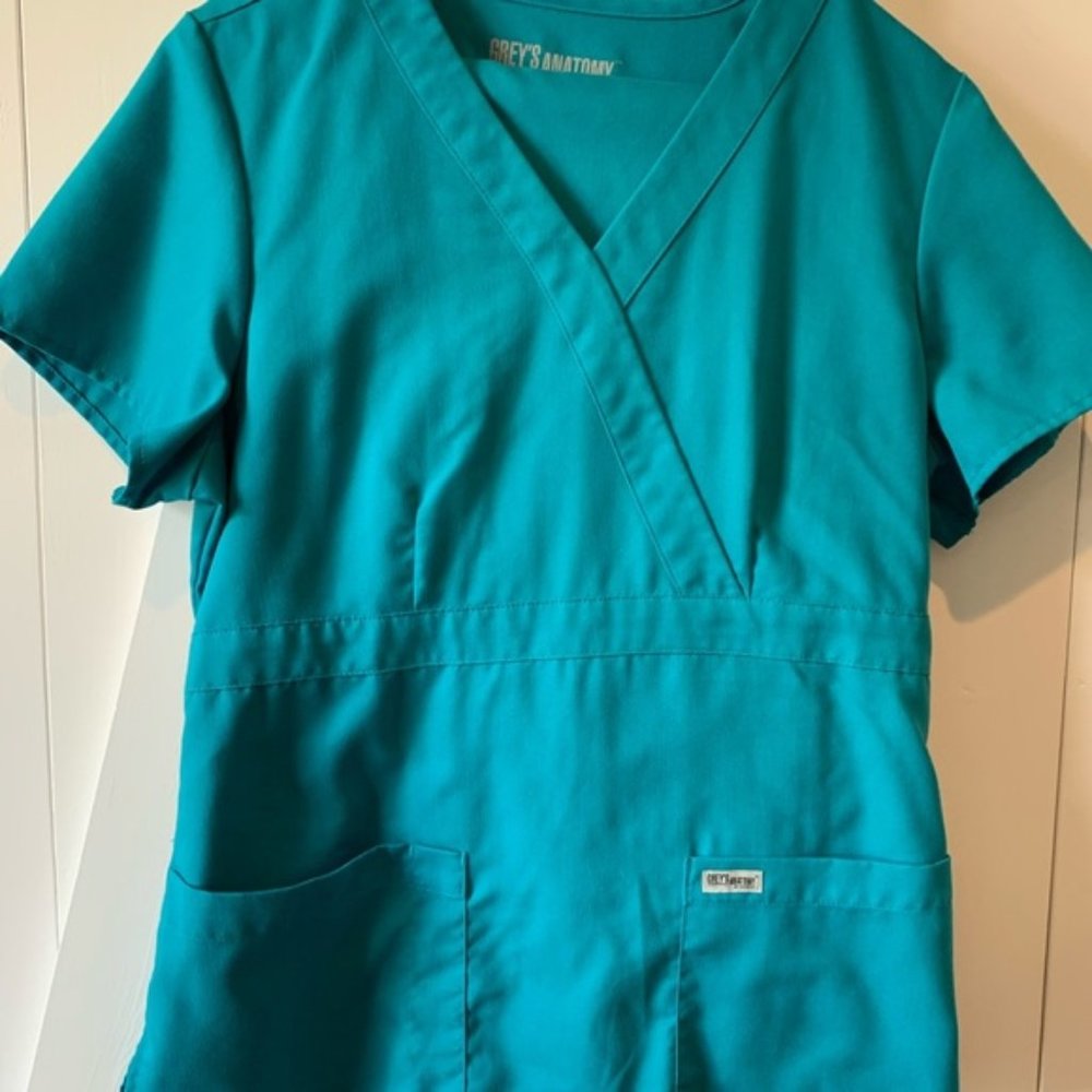 Grey's Anatomy Scrubs, Scrub Set - Teal - Size Med